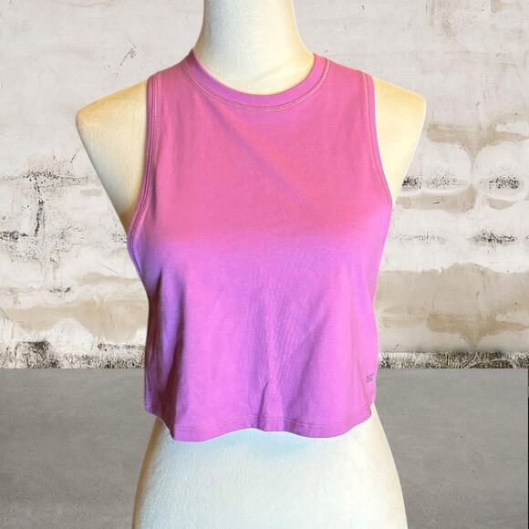 DSG NWOT Women's Everyday 100% Cotton Crop Muscle Tank Top Size XS - Lilac - Picture 2 of 5